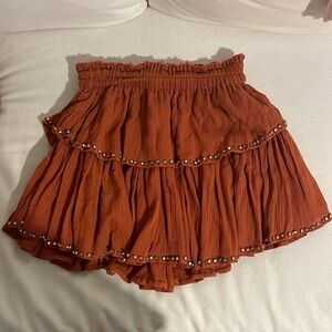 Free people size small burnt orange skirt